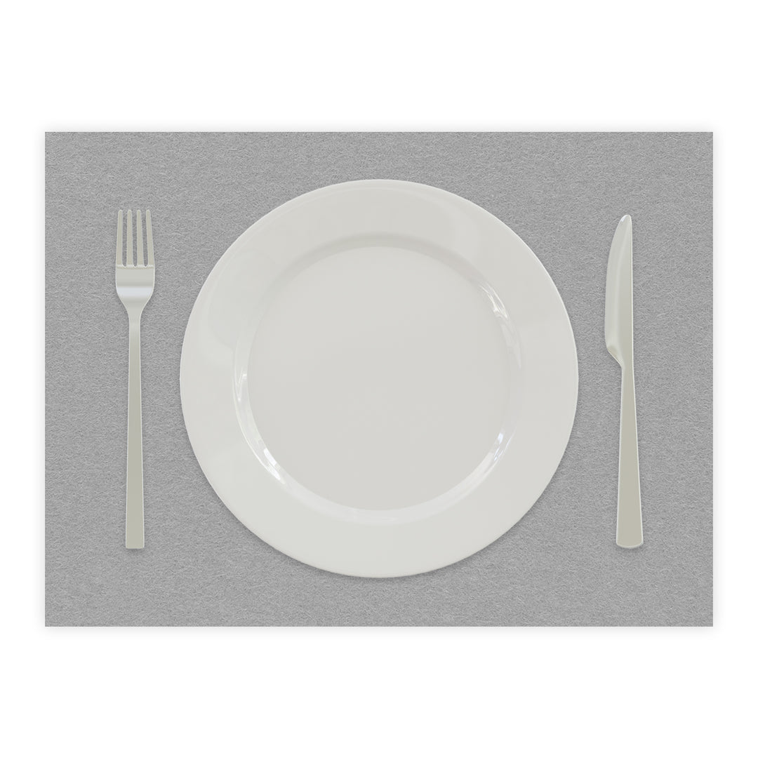 Tischset aus Filz, Platzset Untersetzer für Teller, rechteckig, 3 mm dick - 100 % Wollfilz