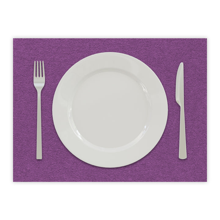 Tischset aus Filz, Platzset Untersetzer für Teller, rechteckig, 3 mm dick - 100 % Wollfilz