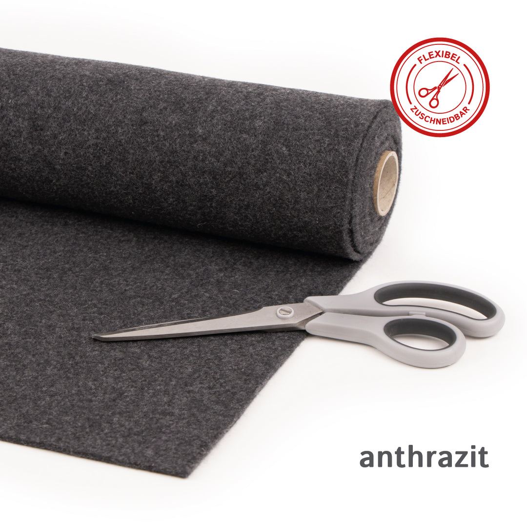 Wollfilz für Camper: 100% Natur-Nadelfilz - 3mm dick dehnbar & atmungsaktiv - Made in Germany