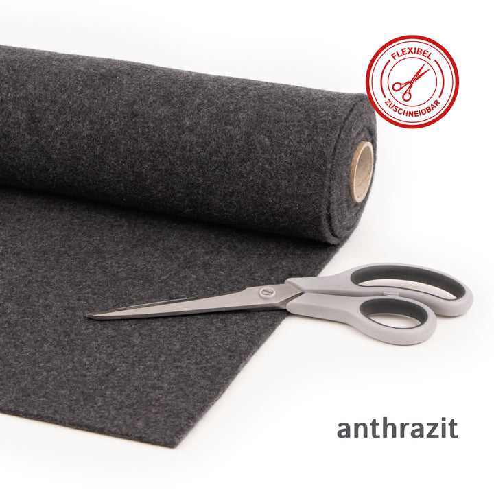 Wollfilz für Camper: 100% Natur-Nadelfilz - 3mm dick dehnbar & atmungsaktiv - Made in Germany