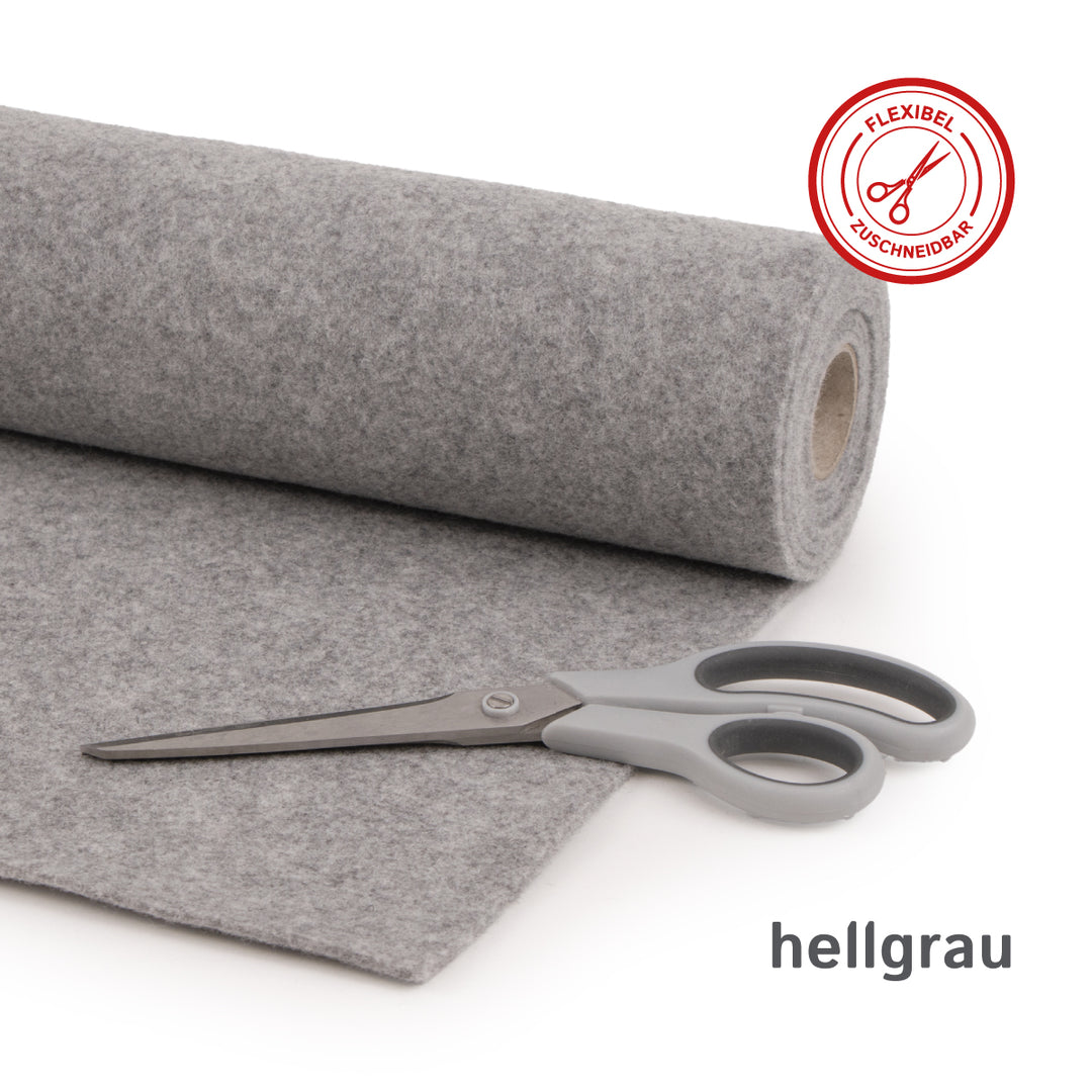 Wollfilz für Camper: 100% Natur-Nadelfilz - 3mm dick dehnbar & atmungsaktiv - Made in Germany