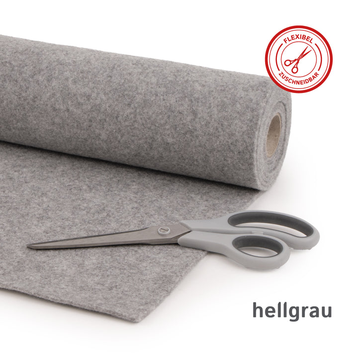 Wollfilz für Camper: 100% Natur-Nadelfilz - 3mm dick dehnbar & atmungsaktiv - Made in Germany