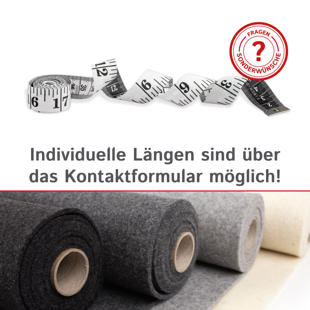 Wollfilz für Camper: 100% Natur-Nadelfilz - 3mm dick dehnbar & atmungsaktiv - Made in Germany