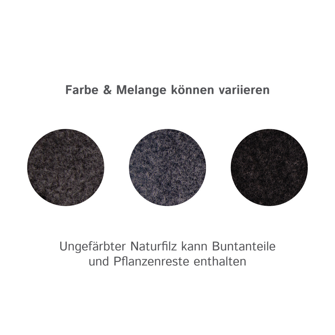 Wollfilz für Camper: 100% Natur-Nadelfilz - 3mm dick dehnbar & atmungsaktiv - Made in Germany