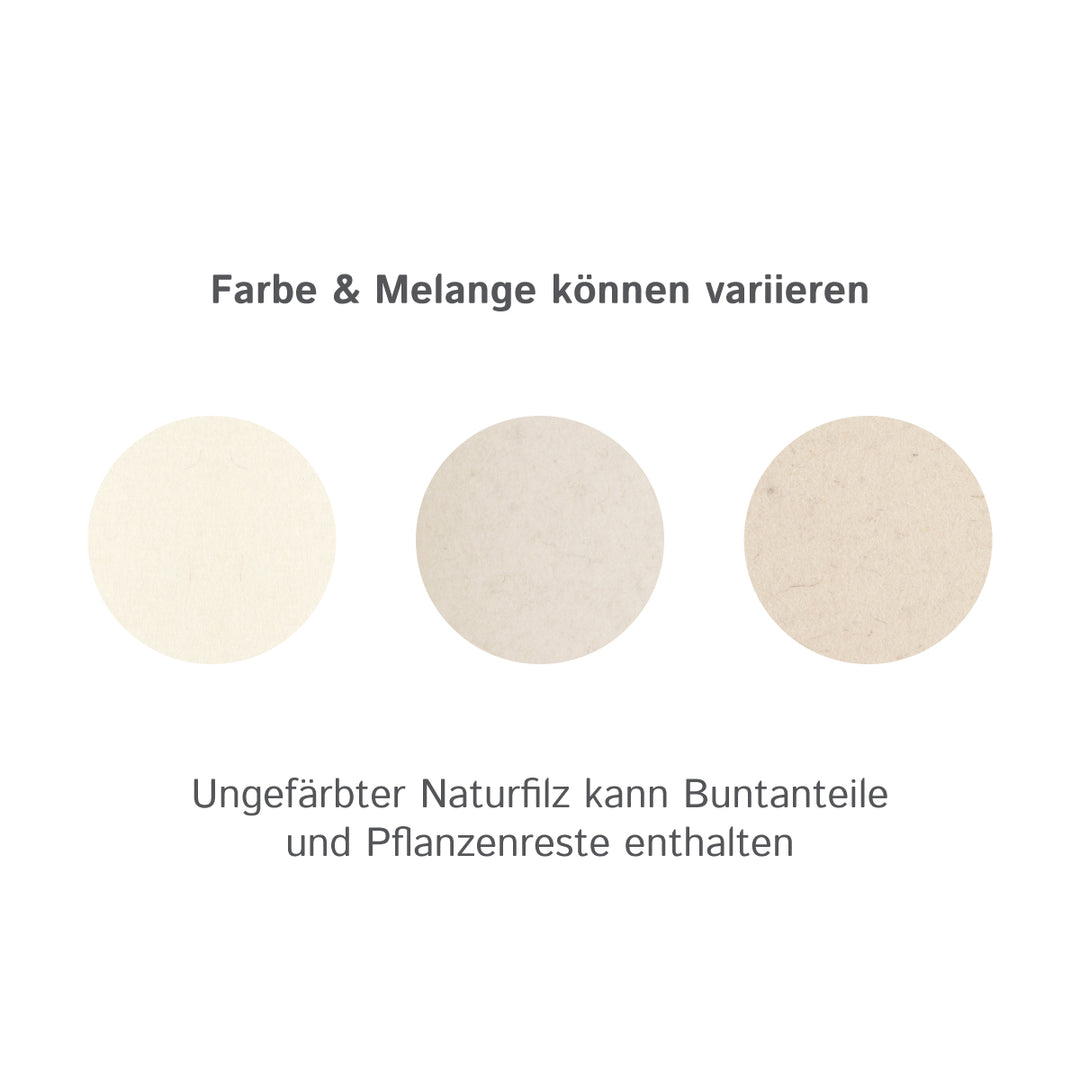 Wollfilz für Camper: 100% Natur-Nadelfilz - 3mm dick dehnbar & atmungsaktiv - Made in Germany