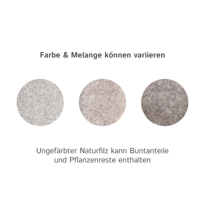 Wollfilz für Camper: 100% Natur-Nadelfilz - 3mm dick dehnbar & atmungsaktiv - Made in Germany