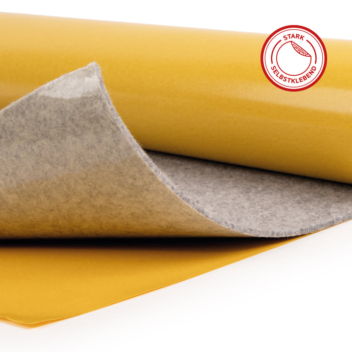 Wollfilz für Camper selbstklebend: 100% Natur-Nadelfilz - 3 mm dick dehnbar & atmungsaktiv - Made in Germany