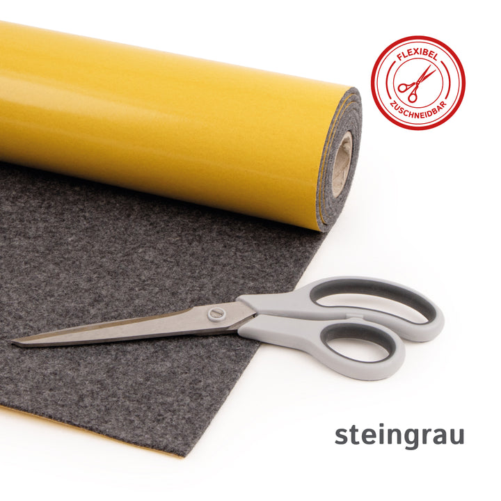 Wollfilz für Camper selbstklebend: 100% Natur-Nadelfilz - 3 mm dick dehnbar & atmungsaktiv - Made in Germany