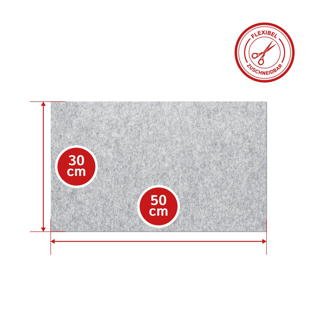 Wollfilz Zuschnitt 6 mm dick, (weich - 0,20 g/cm³)