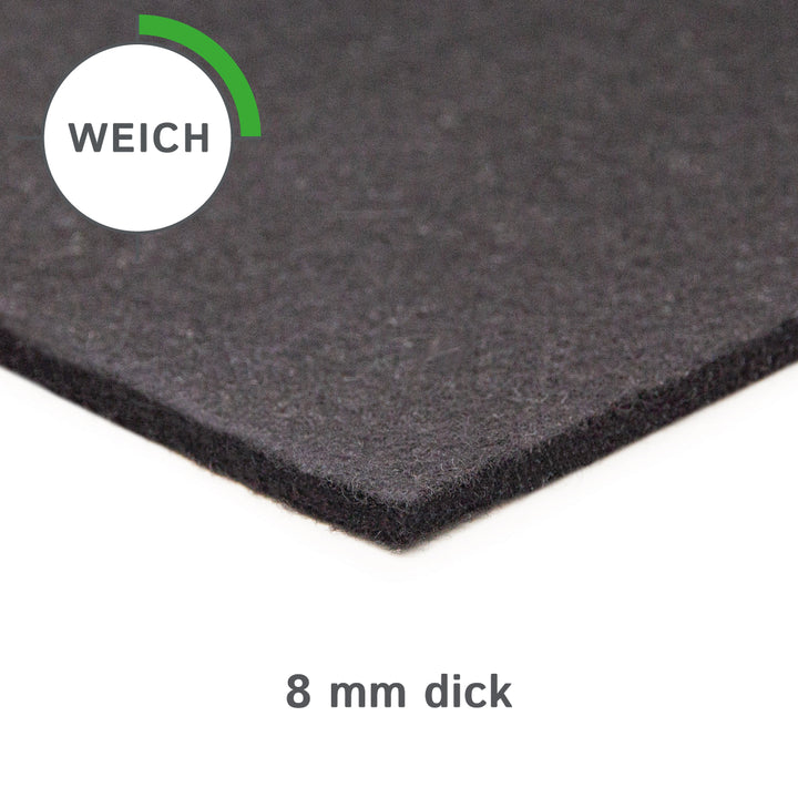 Wollfilz Zuschnitt 8 mm dick, (weich - 0,20 g/cm³)