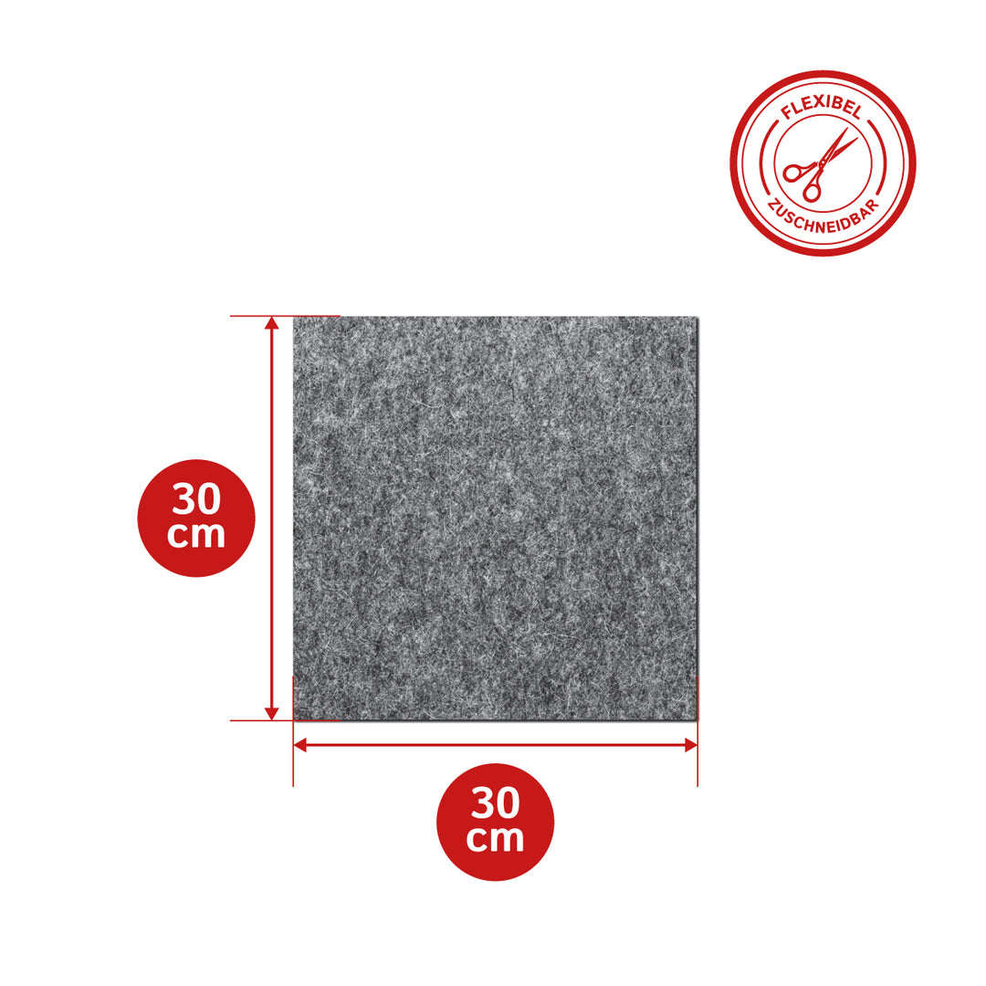 Wollfilz Zuschnitt 1 mm dick, (fest - 0,36 g/cm³)