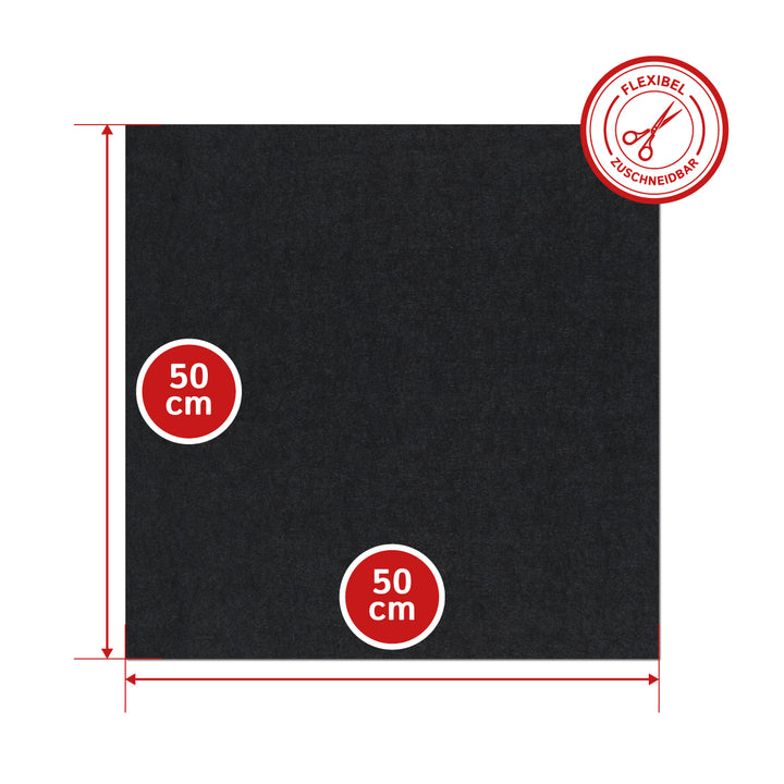 Wollfilz Zuschnitt 1 mm dick, (fest - 0,36 g/cm³)