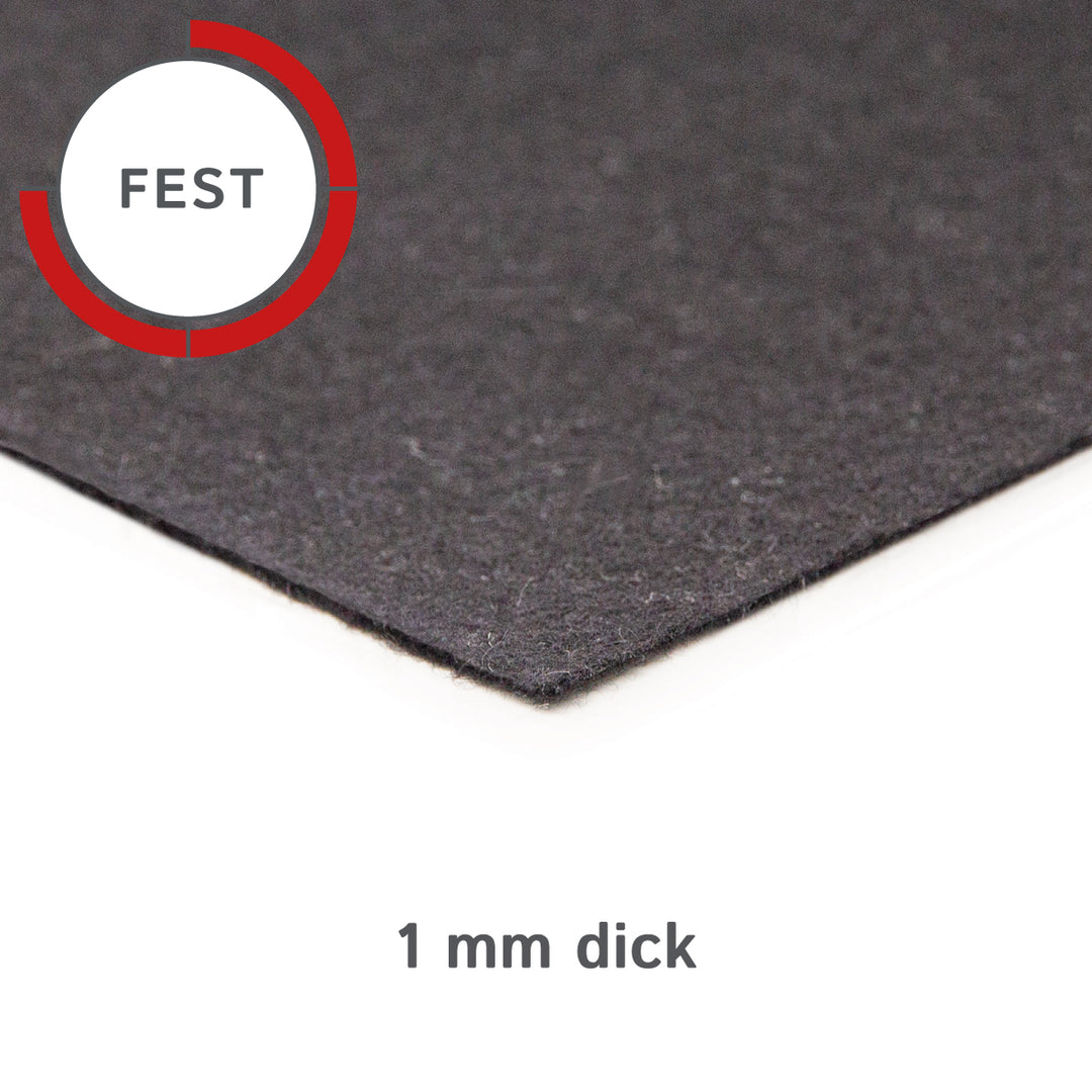 Wollfilz Zuschnitt 1 mm dick, (fest - 0,36 g/cm³)