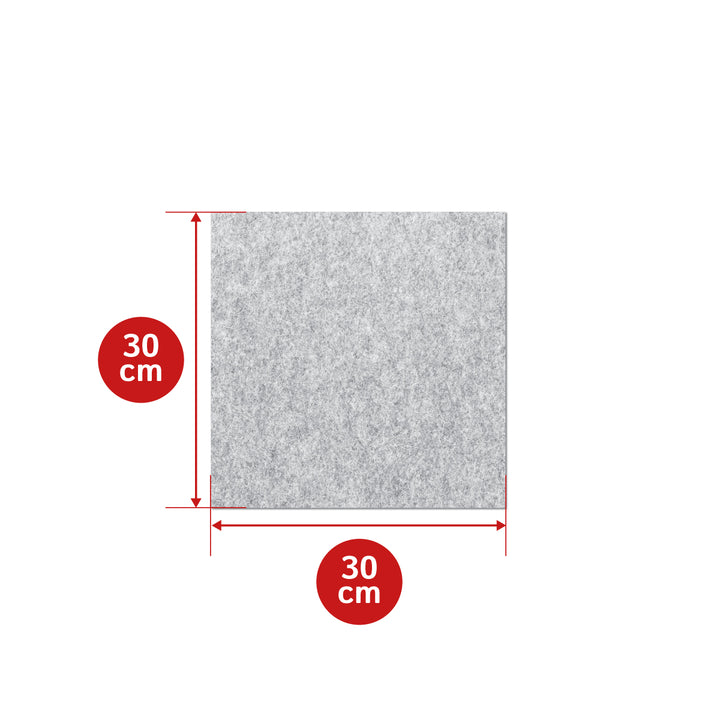 Fustella autoadesiva in feltro di lana morbida di 1 mm di spessore - Pannello in feltro da 350 g/m² (densità 0,20 g/cm³)