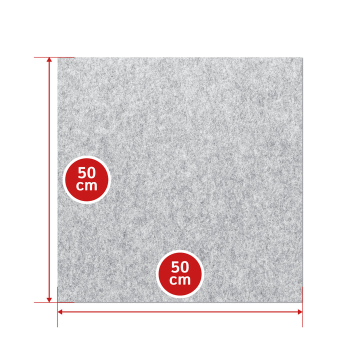 Fustella autoadesiva in feltro di lana morbida di 1 mm di spessore - Pannello in feltro da 350 g/m² (densità 0,20 g/cm³)