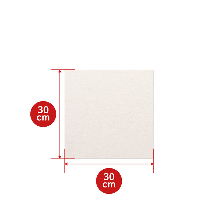 Fustella autoadesiva in feltro di lana morbida di 1 mm di spessore - Pannello in feltro da 350 g/m² (densità 0,20 g/cm³)