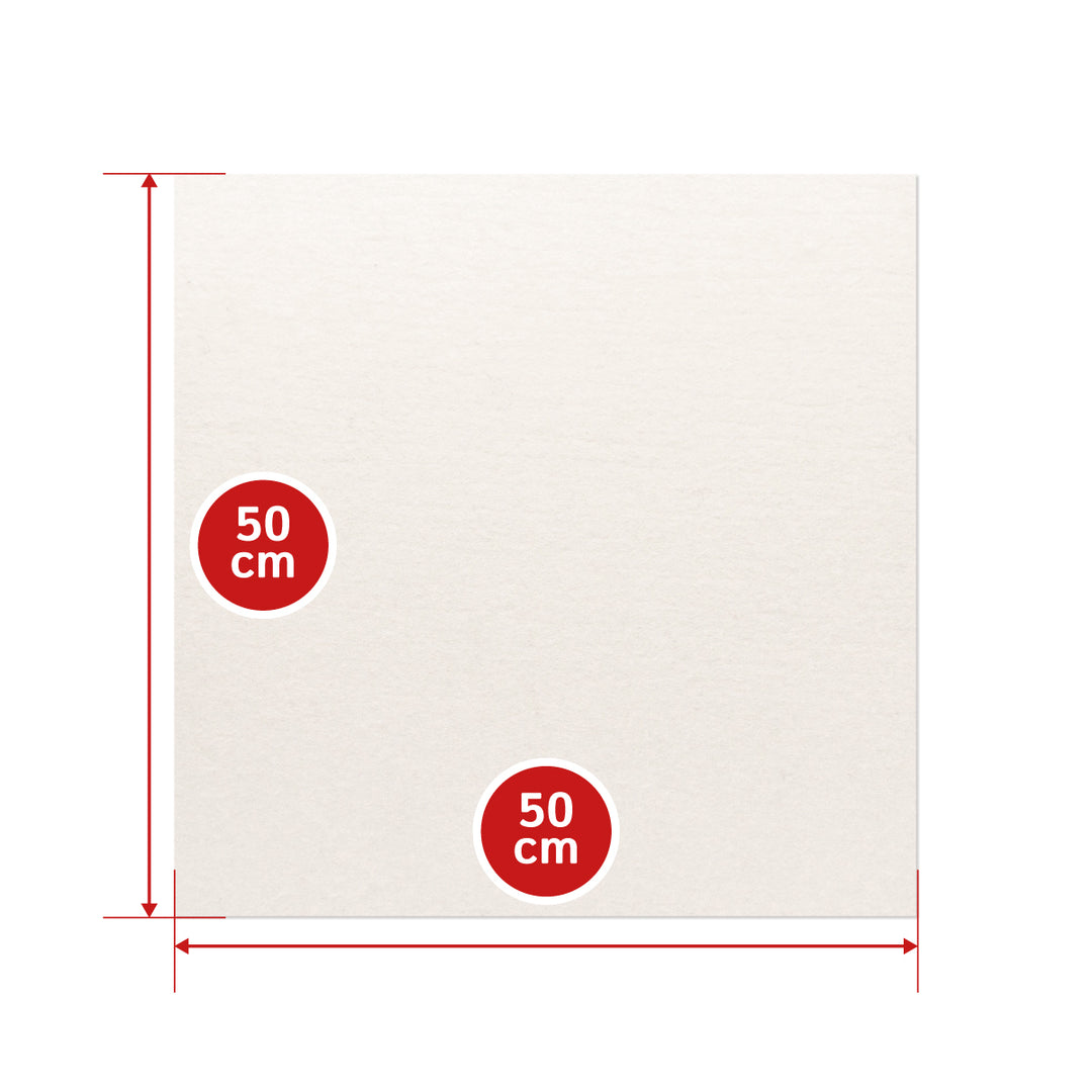 Fustella autoadesiva in feltro di lana morbida di 1 mm di spessore - Pannello in feltro da 350 g/m² (densità 0,20 g/cm³)