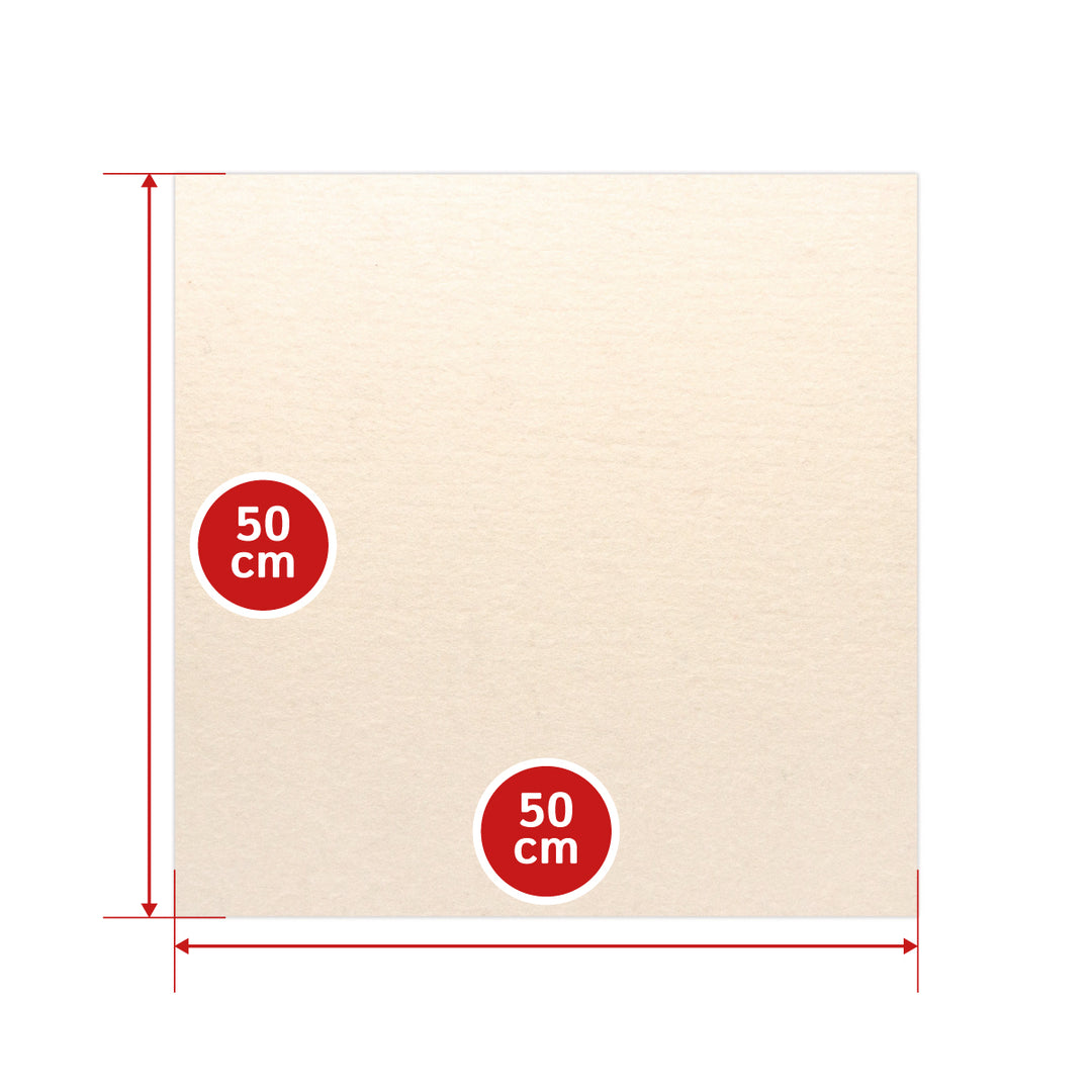 Wollfilz Zuschnitt selbstklebend 12 mm dick, (fest - 0,36 g/cm³)