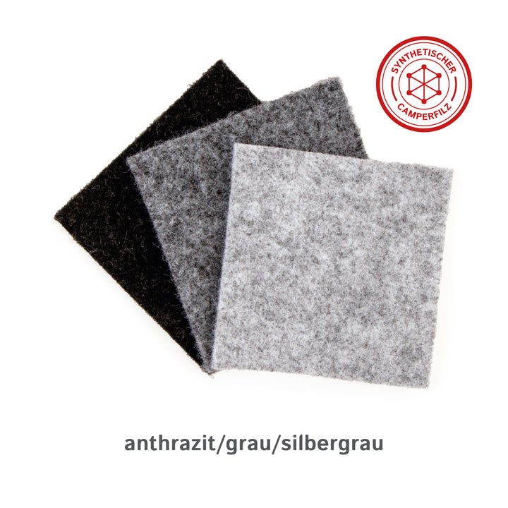 Camper Filz Musterset – 7 Muster | Nadelfilz aus PP (3) & Wolle (4), ohne oder mit Kleber