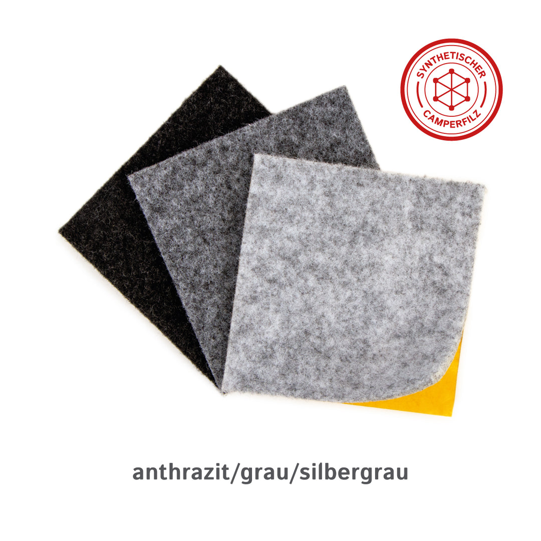 Camper Filz Musterset – 7 Muster | Nadelfilz aus PP (3) & Wolle (4), ohne oder mit Kleber