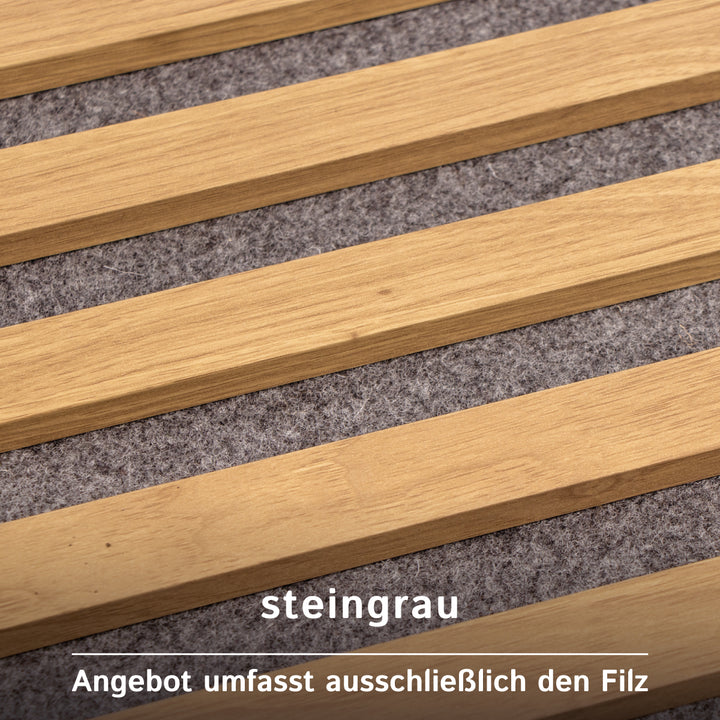 Acoustic felt made of 100% sheep's wool, 4.5 mm thick - felt by the meter for walls, ceilings & interior fittings