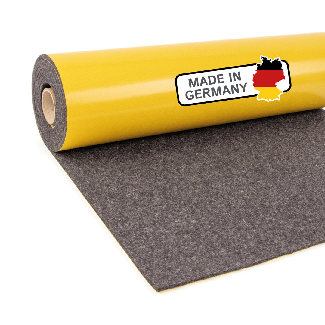 Akustikfilz selbstklebend aus 100 % Schafwolle, ca. 4,5 mm dick – Filz-Meterware für Wand, Decke & Innenausbau