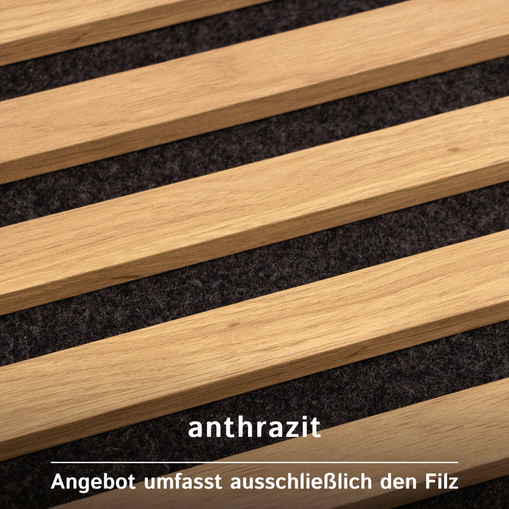 Akustikfilz selbstklebend aus 100 % Schafwolle, ca. 4,5 mm dick – Filz-Meterware für Wand, Decke & Innenausbau