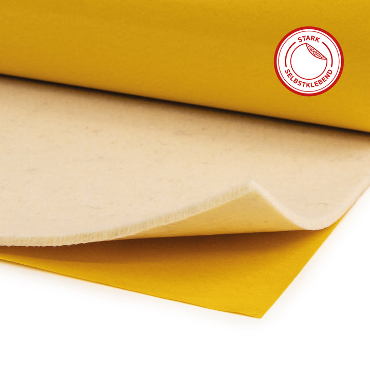 Akustikfilz selbstklebend aus 100 % Schafwolle, ca. 4,5 mm dick – Filz-Meterware für Wand, Decke & Innenausbau