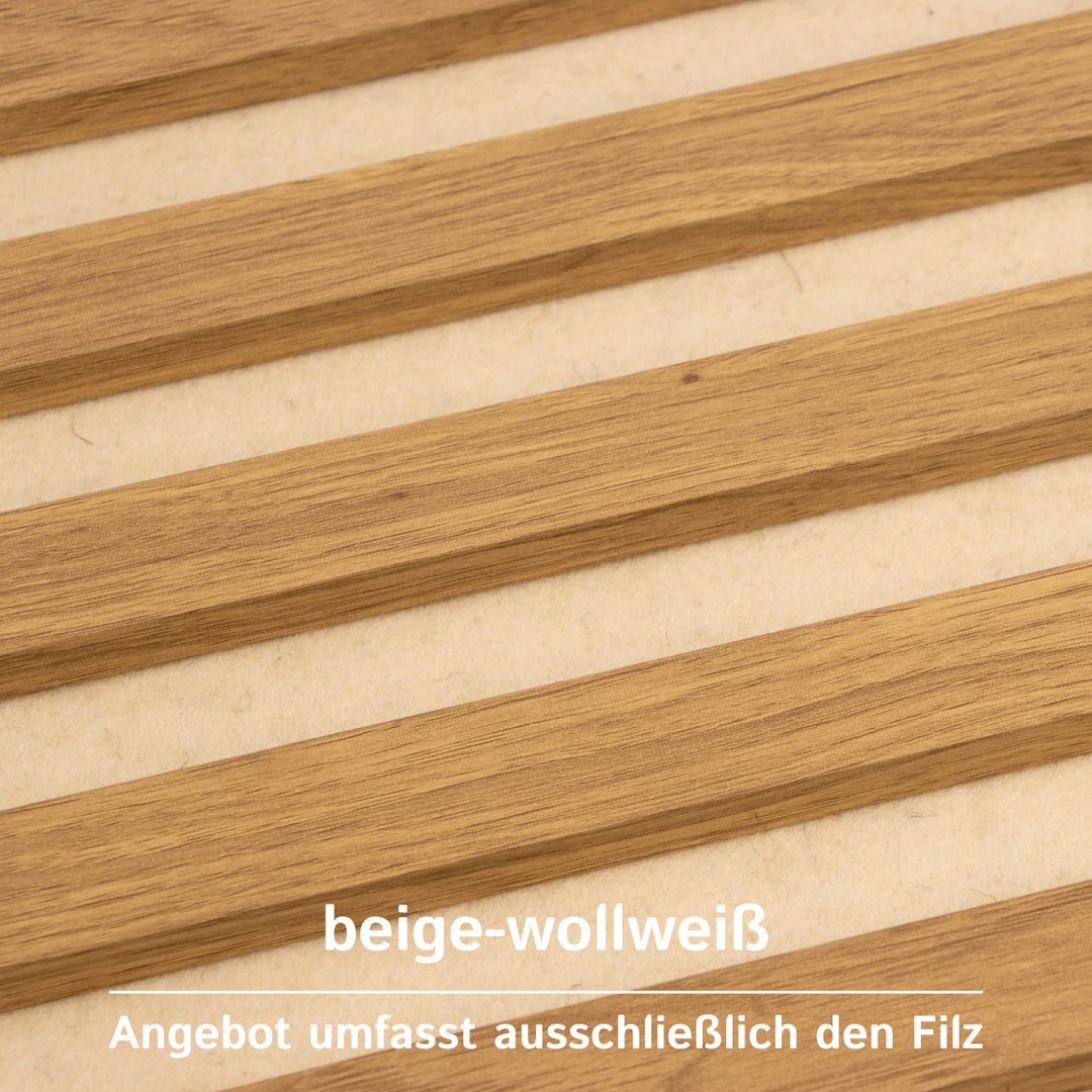 Akustikfilz selbstklebend aus 100 % Schafwolle, ca. 4,5 mm dick – Filz-Meterware für Wand, Decke & Innenausbau