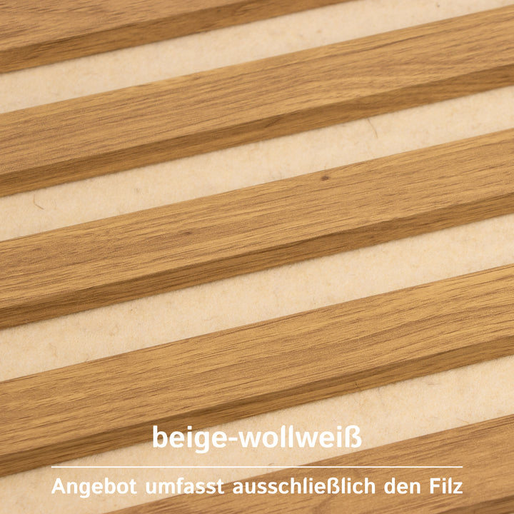 Akustikfilz selbstklebend aus 100 % Schafwolle, ca. 4,5 mm dick – Filz-Meterware für Wand, Decke & Innenausbau