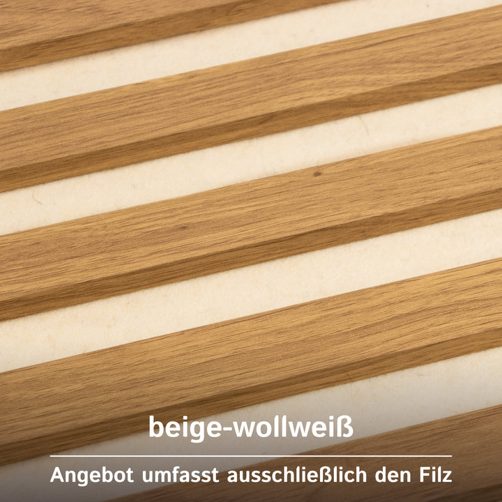 Akustikfilz selbstklebend aus 100 % Schafwolle, ca. 4,5 mm dick – Filz-Meterware für Wand, Decke & Innenausbau