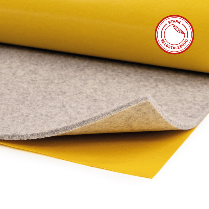 Akustikfilz selbstklebend aus 100 % Schafwolle, ca. 4,5 mm dick – Filz-Meterware für Wand, Decke & Innenausbau