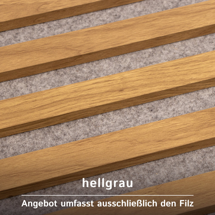 Akustikfilz selbstklebend aus 100 % Schafwolle, ca. 4,5 mm dick – Filz-Meterware für Wand, Decke & Innenausbau