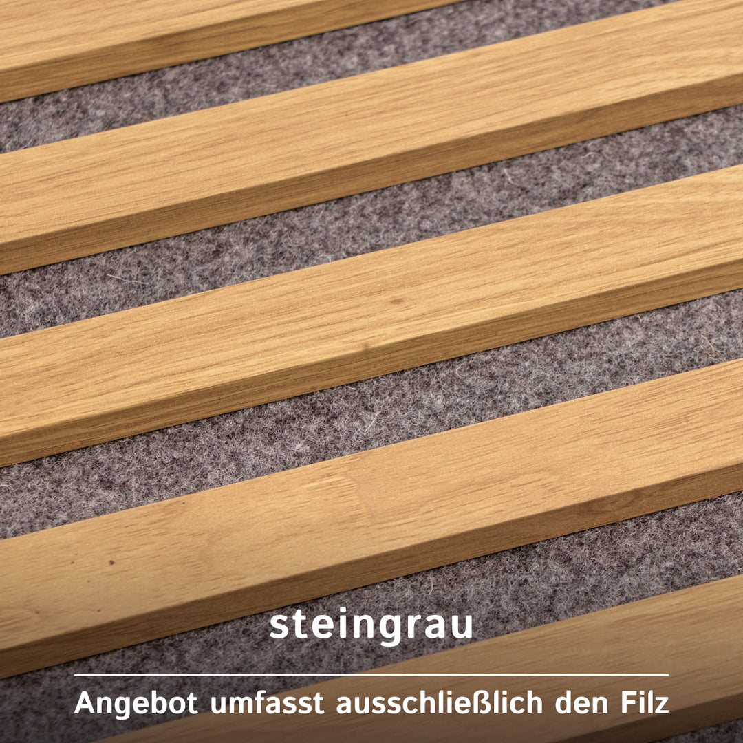 Akustikfilz selbstklebend aus 100 % Schafwolle, ca. 4,5 mm dick – Filz-Meterware für Wand, Decke & Innenausbau