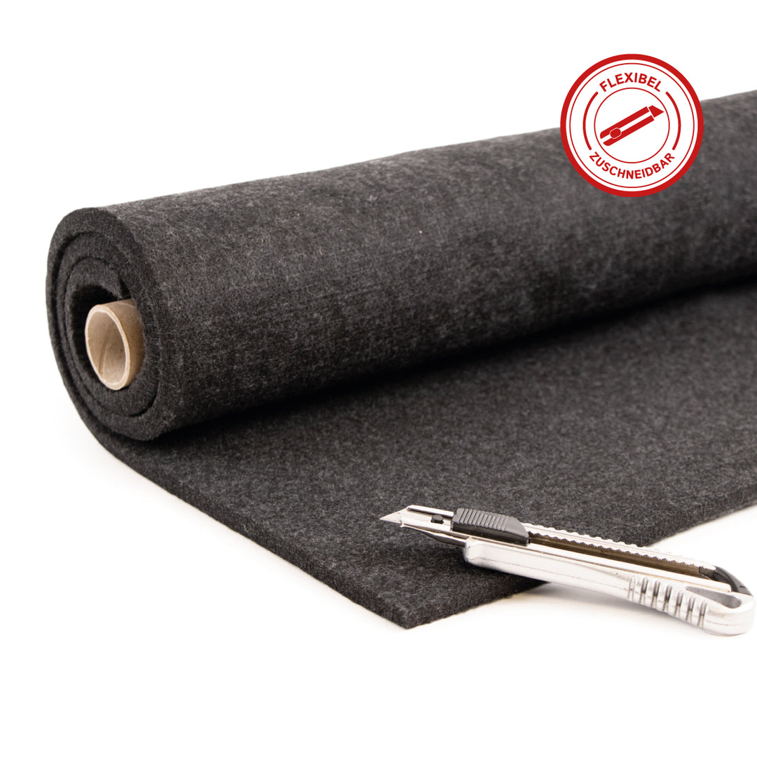 Akustikfilz Meterware 10 mm aus PES, Made in Germany