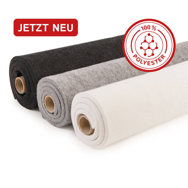 Akustikfilz Meterware 10 mm aus PES, Made in Germany