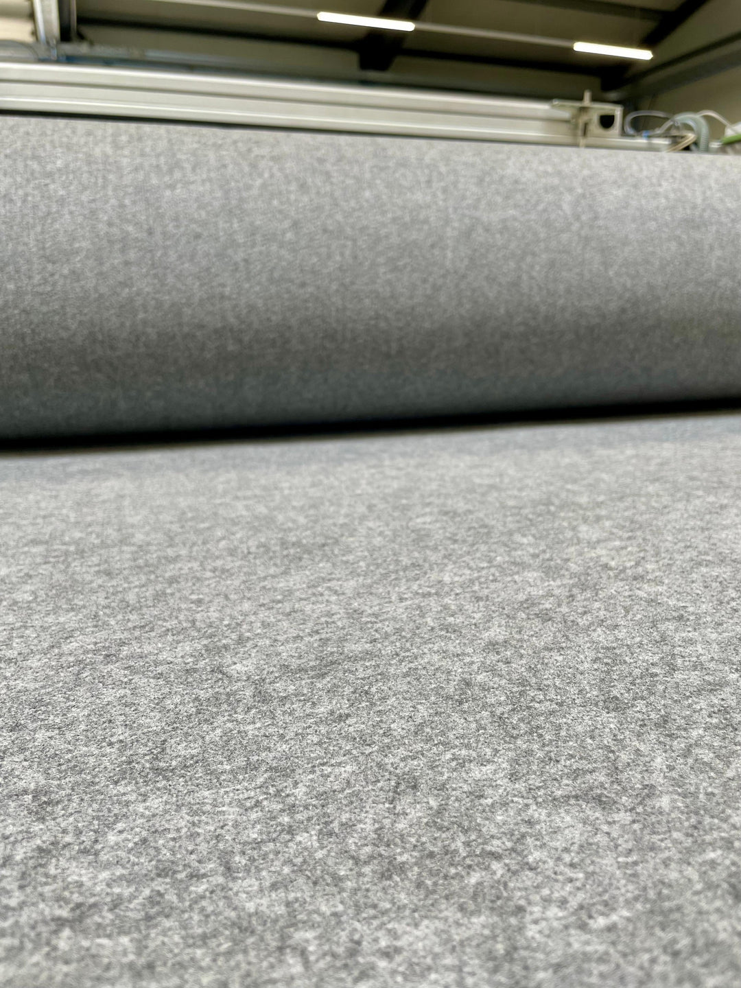 Akustikfilz Meterware 10 mm, grau meliert