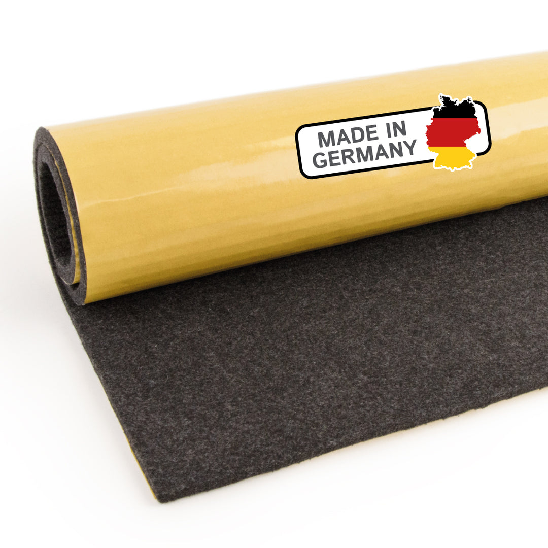 Akustikfilz Meterware selbstklebend 10 mm aus PES, Made in Germany