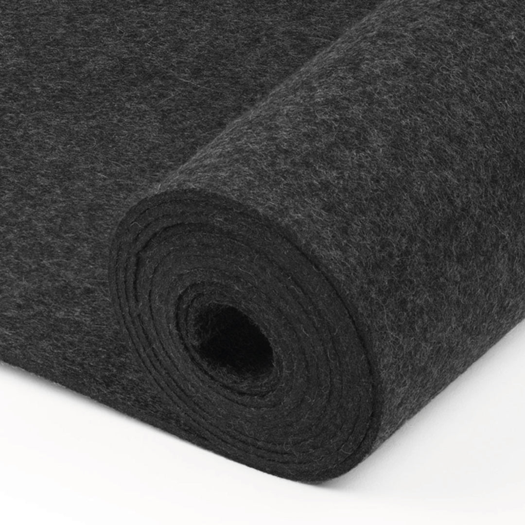 Felt sold by the meter Design felt (approx. 100% wool), brown, specific weight 0.30 kg/cdm, minimum usable width 1,800 mm, 5 mm thick, 2 running meters