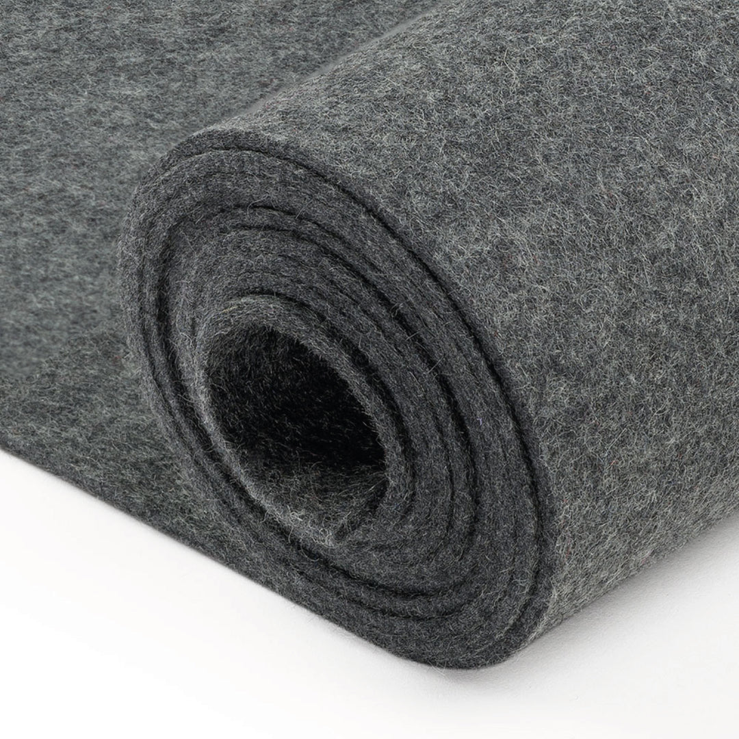 Hochwertiger Designfilz als Meterware - Wollfilz 3mm dick, ca. 1,80m breit (Festigkeit mittel - 0,30 g/cm³)