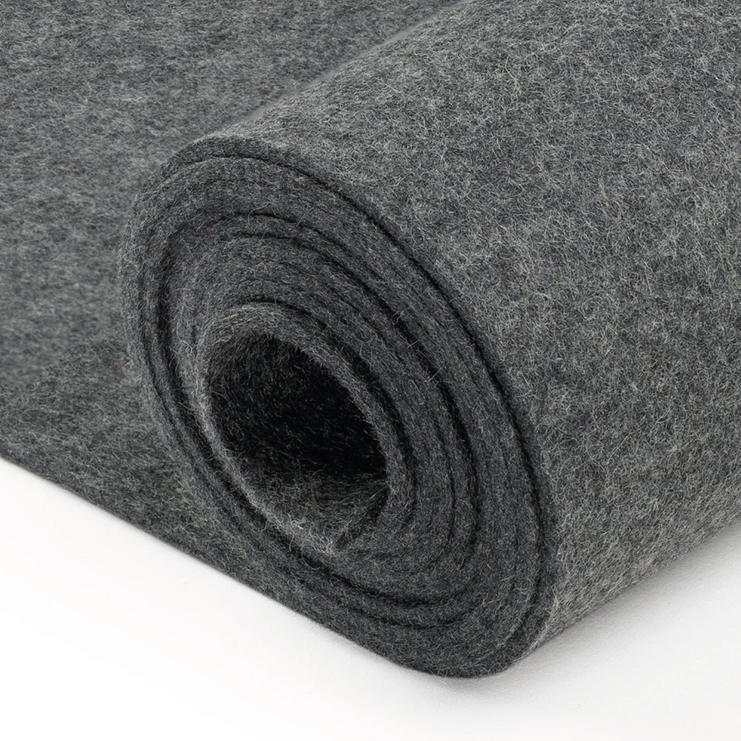 Hochwertiger Designfilz als Meterware - Wollfilz 3mm dick, ca. 1,80m breit (Festigkeit mittel - 0,30 g/cm³)