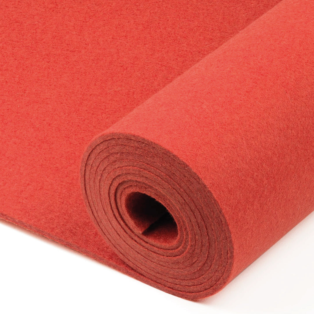 Hochwertiger Designfilz als Meterware - Wollfilz 3mm dick, ca. 1,80m breit (Festigkeit mittel - 0,30 g/cm³)