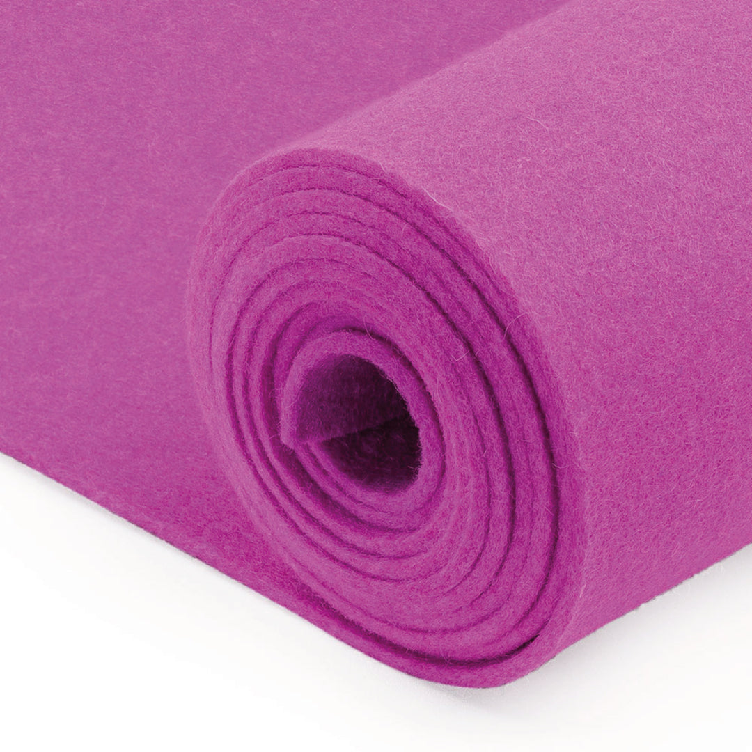 Hochwertiger Designfilz als Meterware - Wollfilz 3mm dick, ca. 1,80m breit (Festigkeit mittel - 0,30 g/cm³)