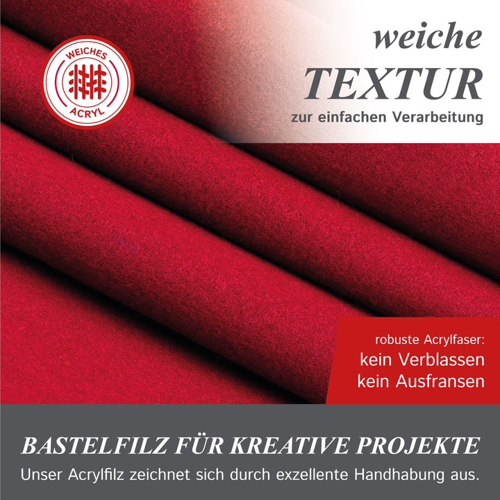 Feutre artisanal vendu au mètre 1,80 m de large, 1,6 mm d'épaisseur, feutre pour travaux manuels