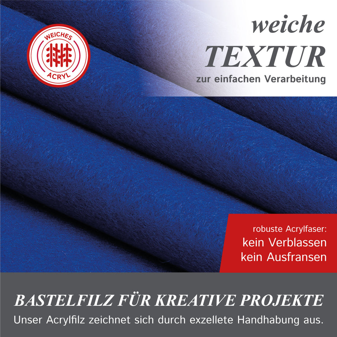 Feutre artisanal vendu au mètre 1,80 m de large, 1,6 mm d'épaisseur, feutre pour travaux manuels