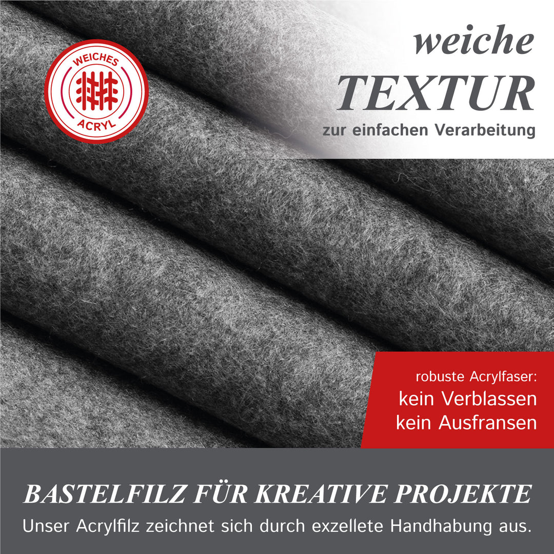 Feutre artisanal vendu au mètre 1,80 m de large, 1,6 mm d'épaisseur, feutre pour travaux manuels