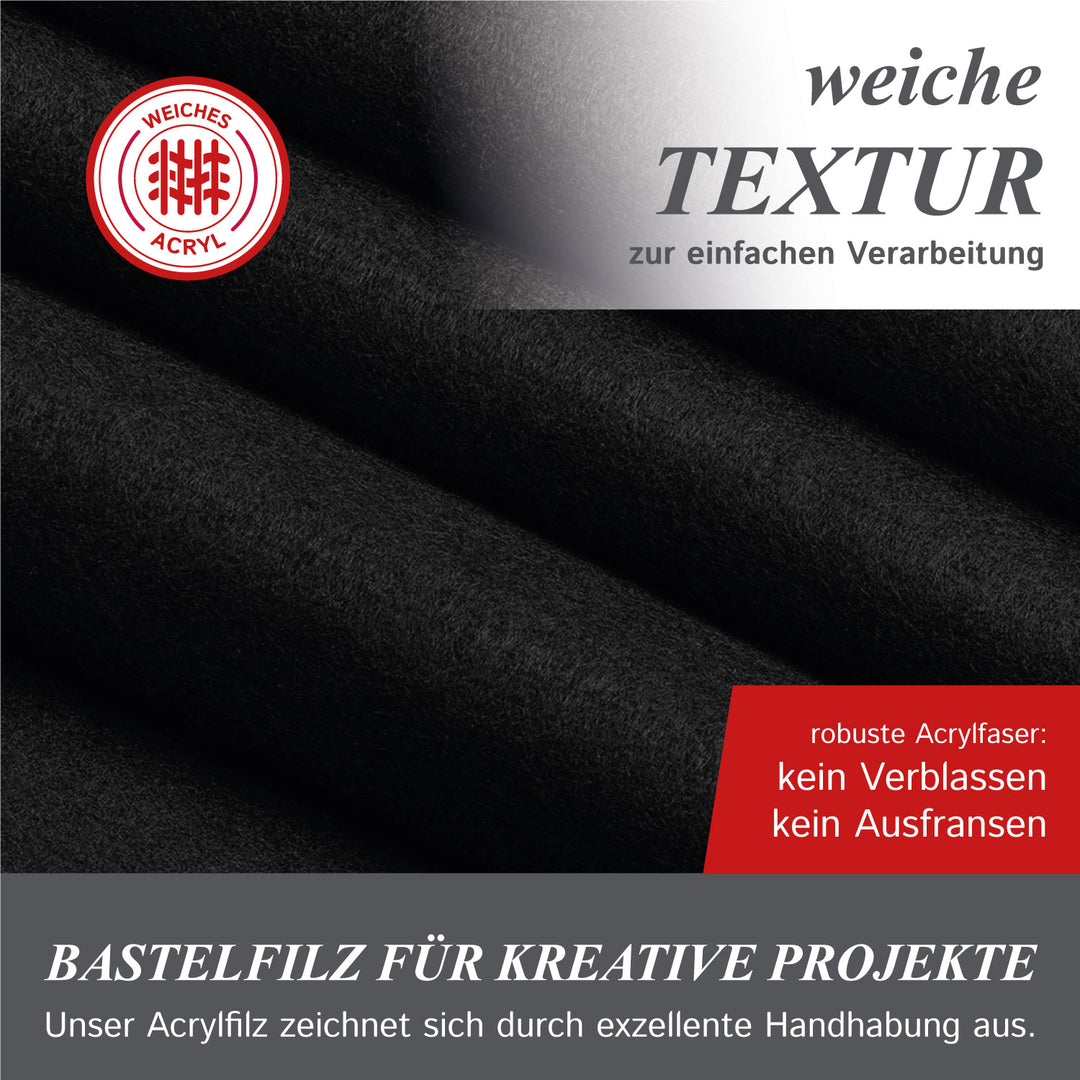 Feutre artisanal vendu au mètre 1,80 m de large, 1,6 mm d'épaisseur, feutre pour travaux manuels