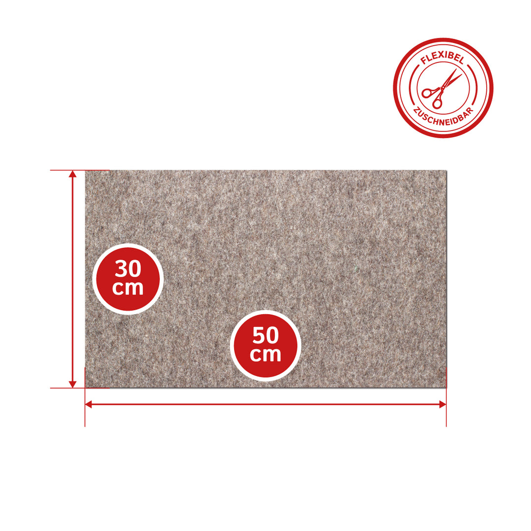 Felt Sheet, 5mm thick (solid 0.36 kg/cdm)