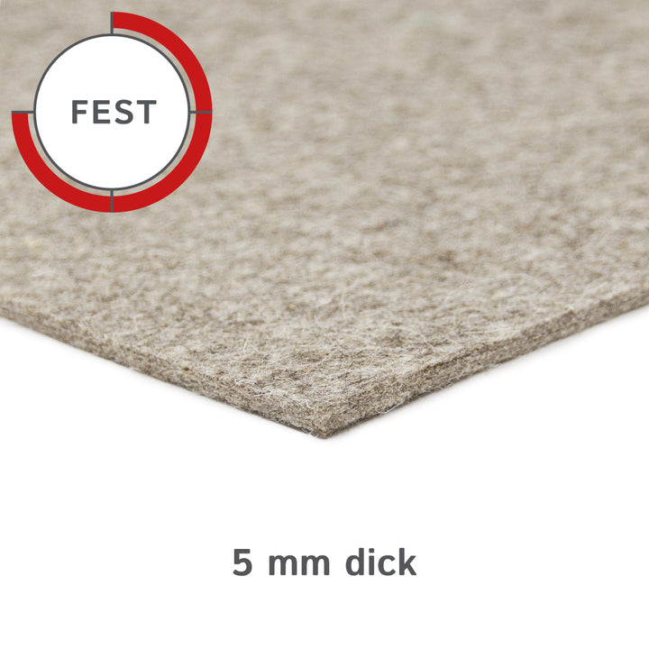Felt Sheet, 5mm thick (solid 0.36 kg/cdm)