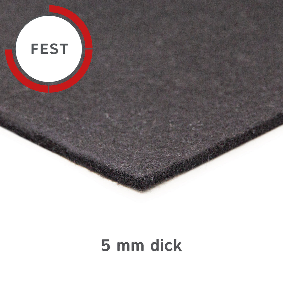Felt Sheet, 5mm thick (solid 0.36 kg/cdm)